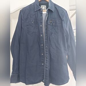 G-Star Raw Dark Blue Denim Shirt